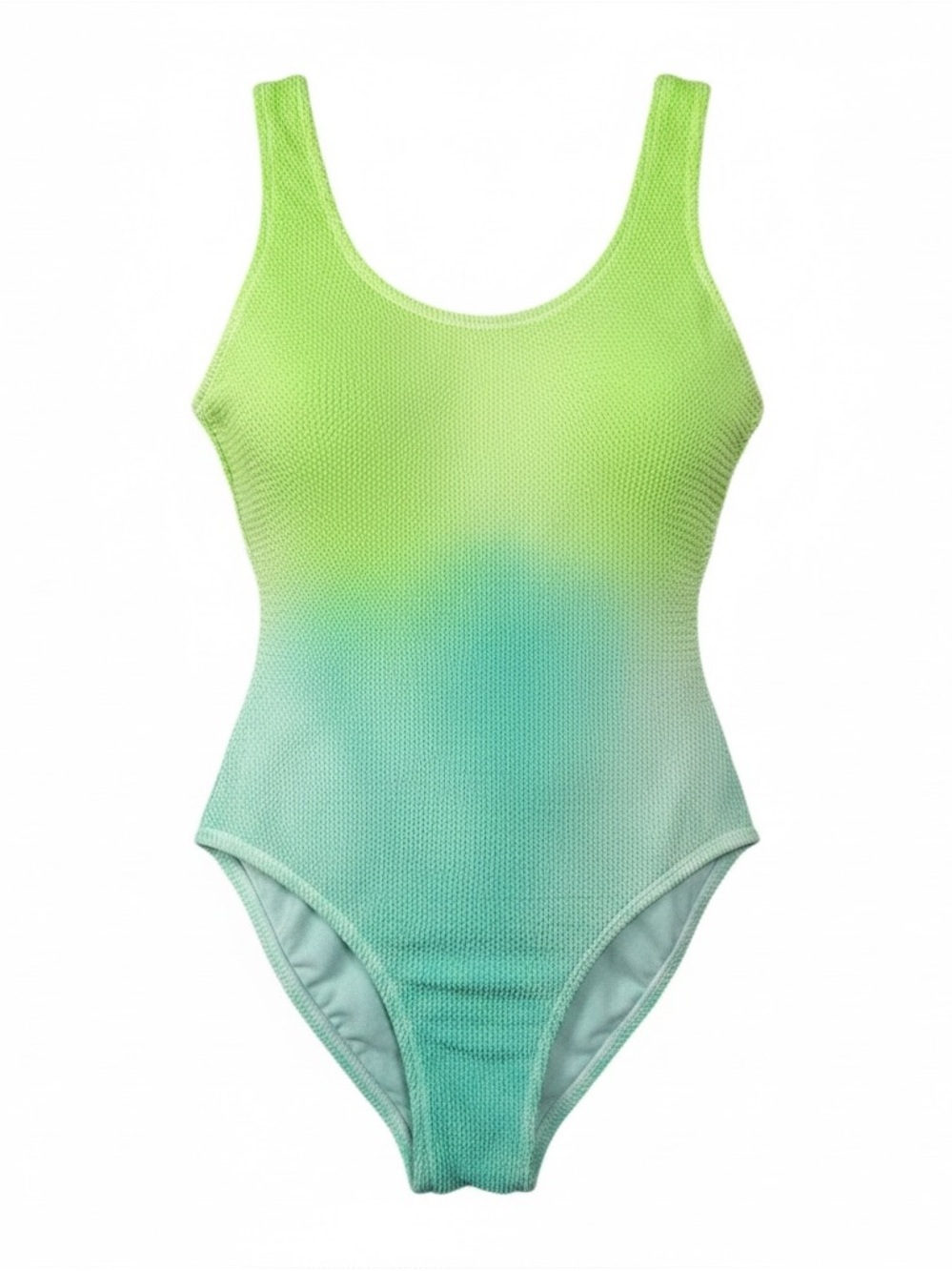 Swims Lime-to-Aqua Gradient One-Piece Swimwear
